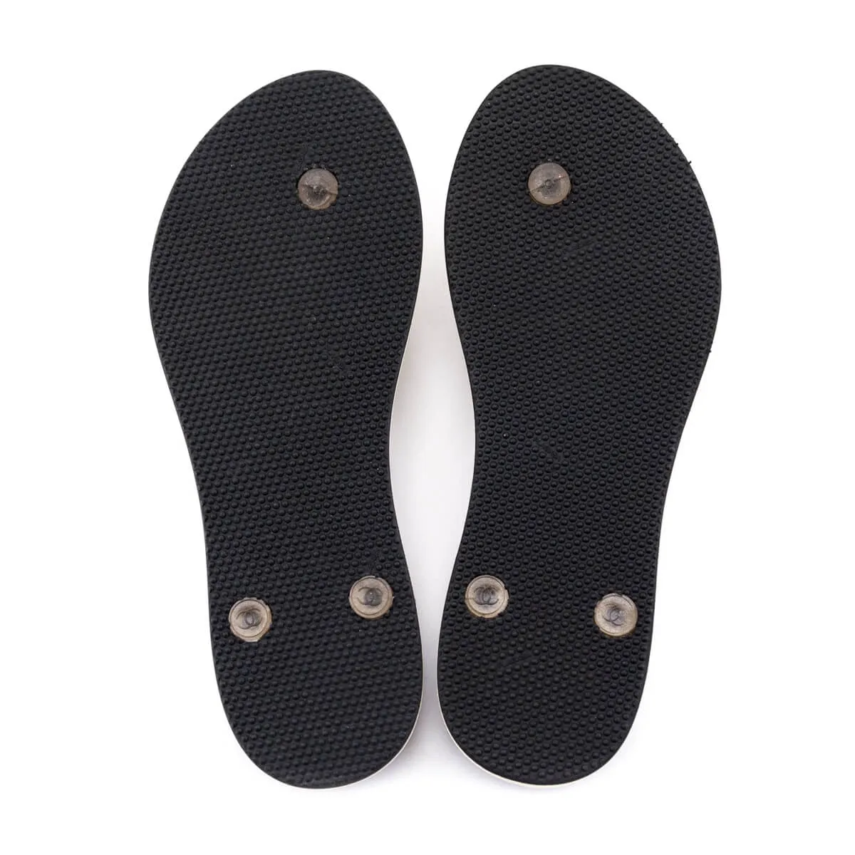 Chanel Gray Ombre Rubber Beach Flip Flops Size US 7 | EU 37