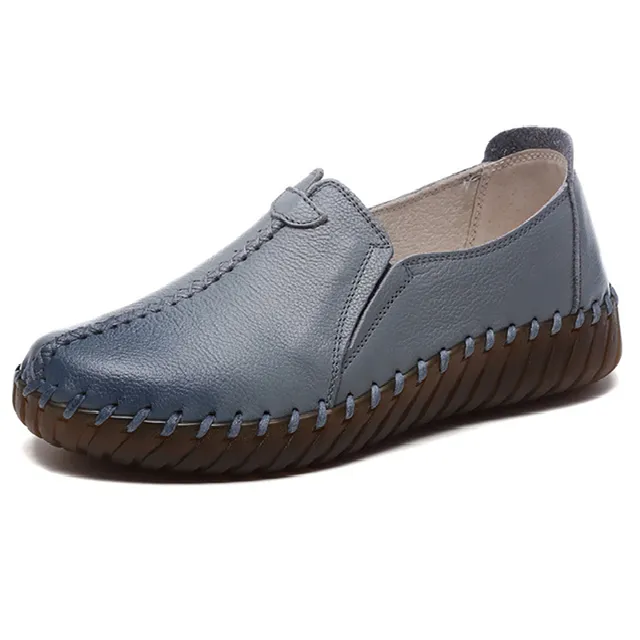 Charis Women's Flat Leather Loafer Shoes