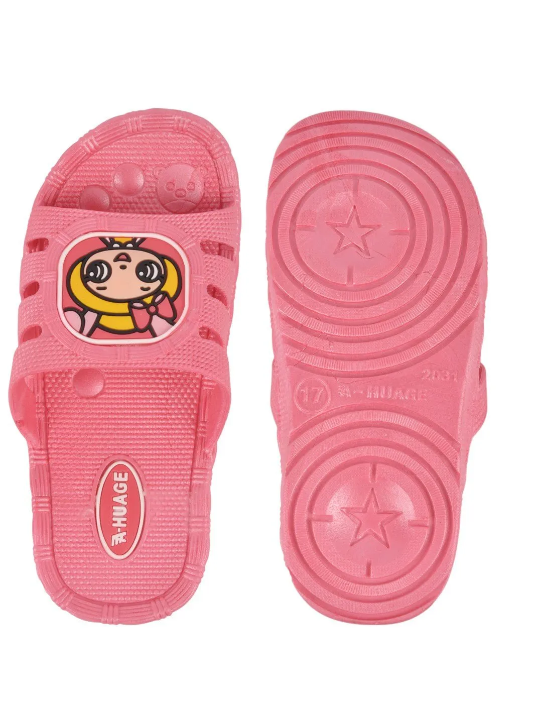 Charming Cartoon Design Slides for Girls - Pink