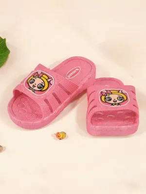 Charming Cartoon Design Slides for Girls - Pink