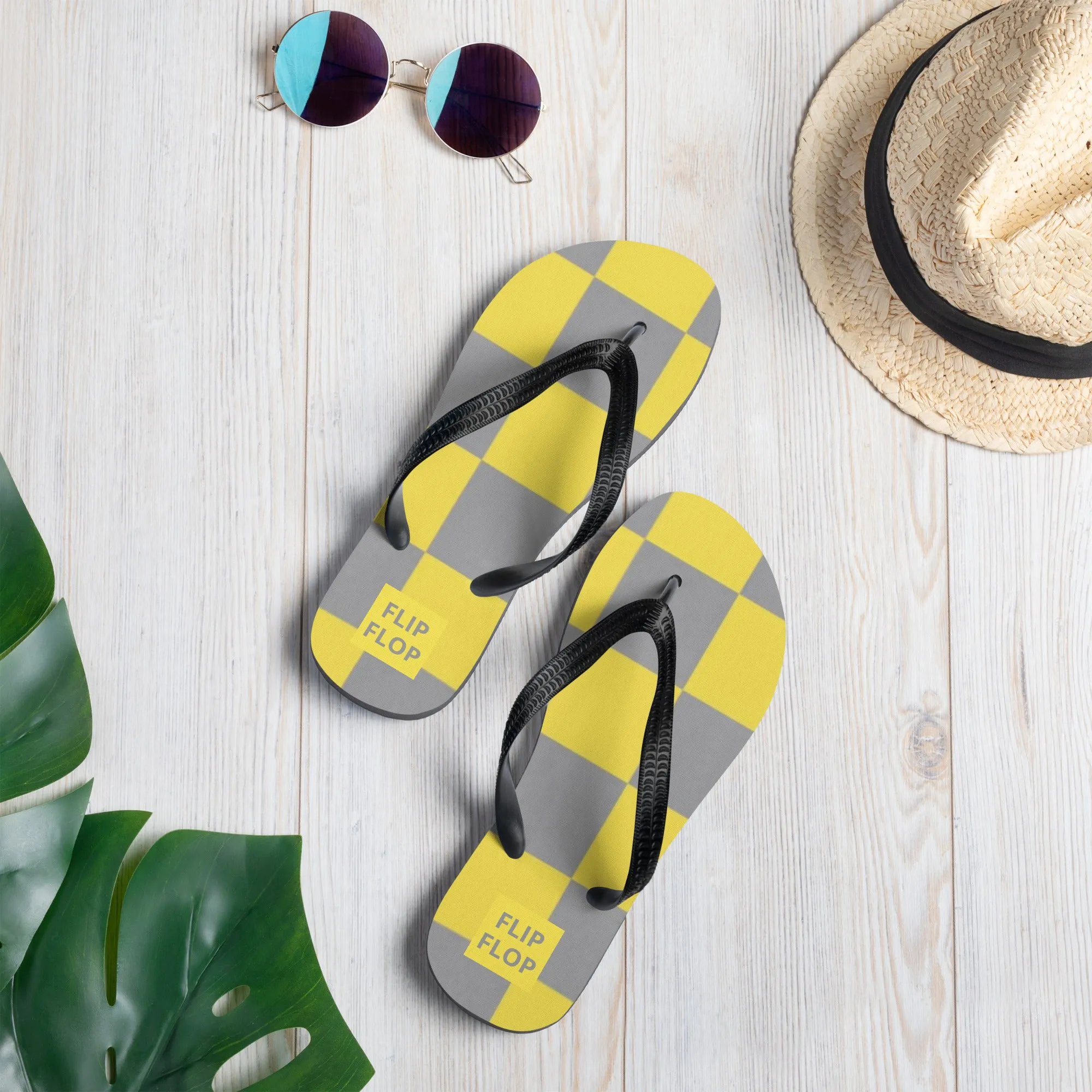 CHECKERBOARD Flip Flops Designed by Alice Lowe