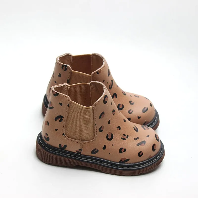 Cheetah Chelsea Boots - US Size 4-12 - Hard Sole