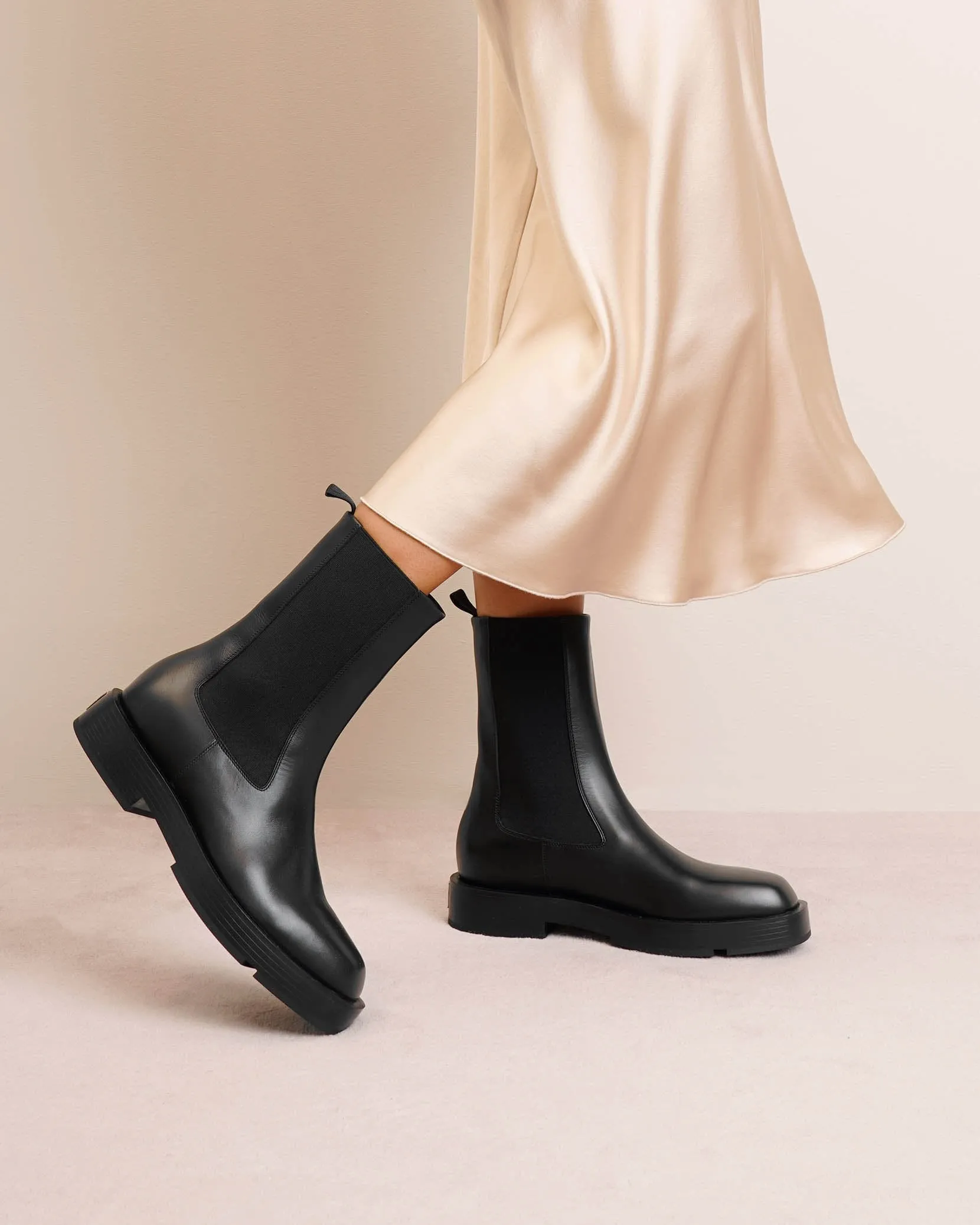 Chelsea leather ankle boots