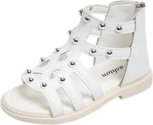 Children Shoes Flat High Top Sandals Fashion Summer Little Girl Beads High Top Princess Toddlers Sandals for