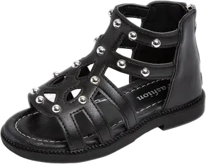 Children Shoes Flat High Top Sandals Fashion Summer Little Girl Beads High Top Princess Toddlers Sandals for