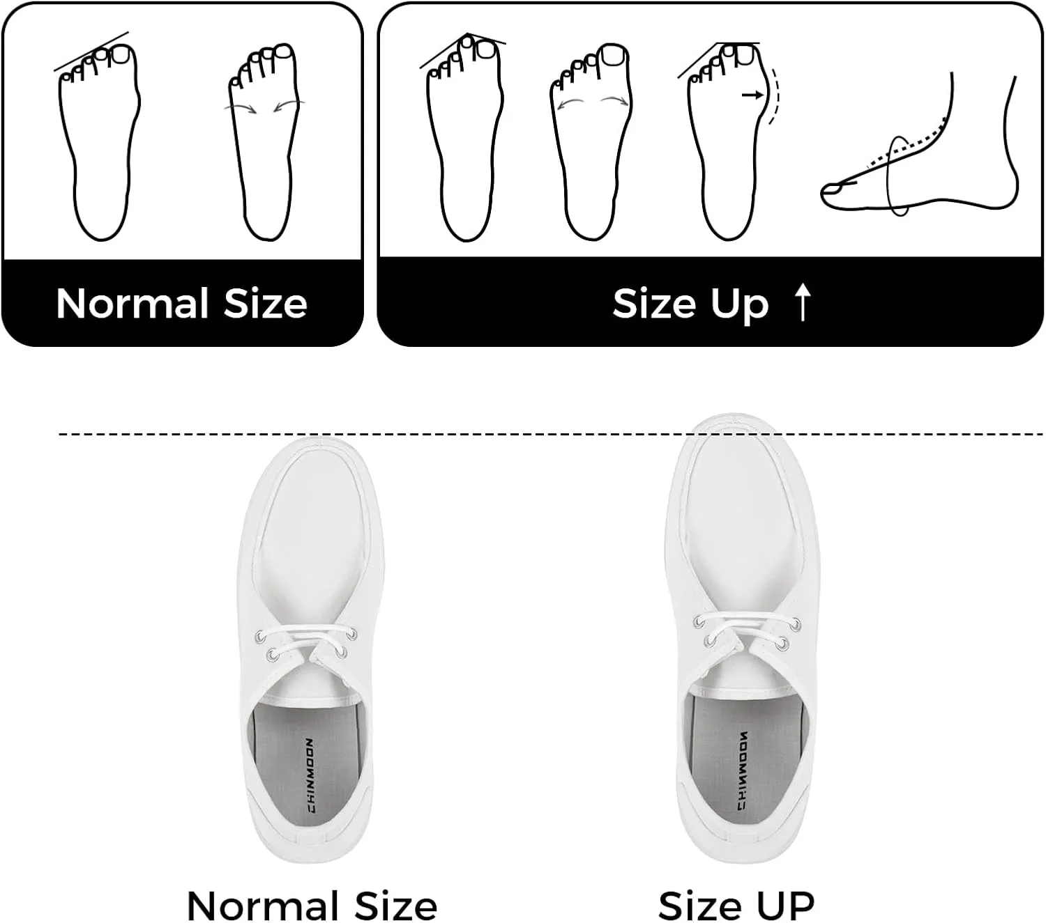 CHIN??MOON Men's Slip On Loafers Walking Driving Business Casual Shoes Lace Up Canvas Footwear