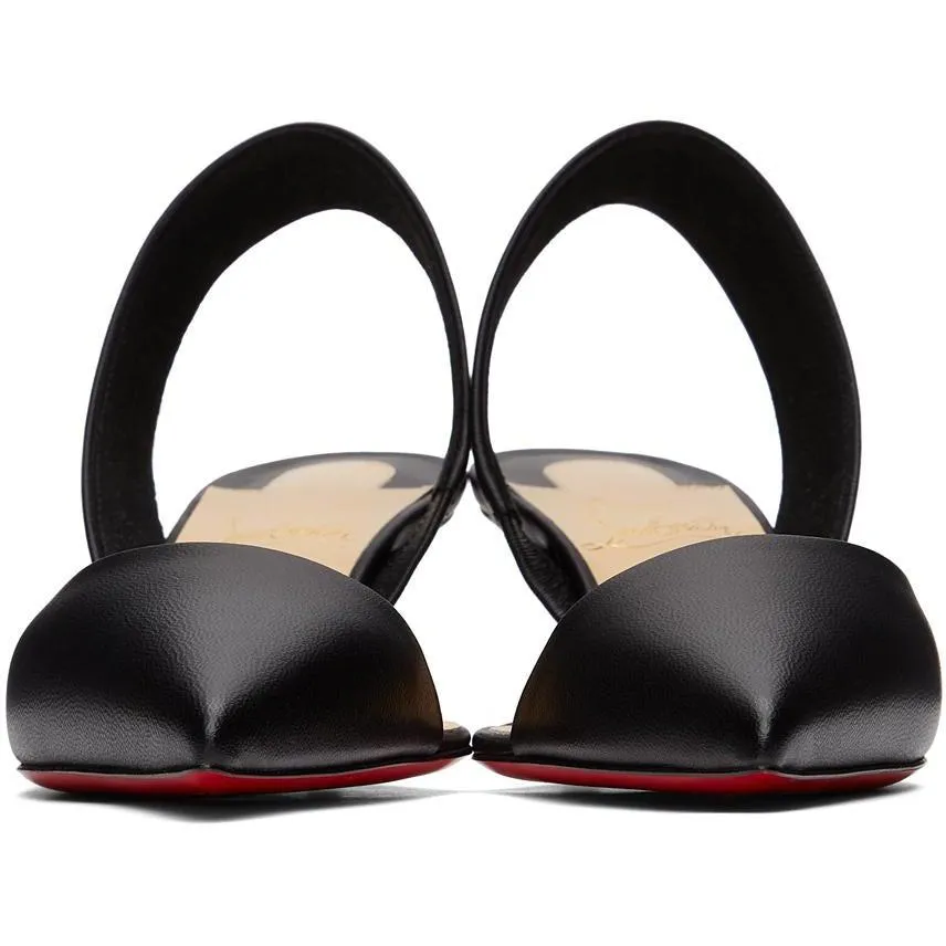 Christian Louboutin Black Viola Sling 55 Heels