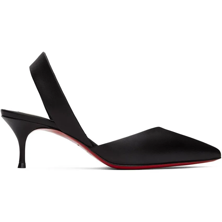 Christian Louboutin Black Viola Sling 55 Heels