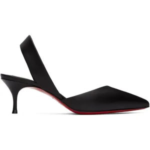 Christian Louboutin Black Viola Sling 55 Heels