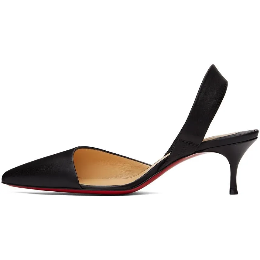 Christian Louboutin Black Viola Sling 55 Heels