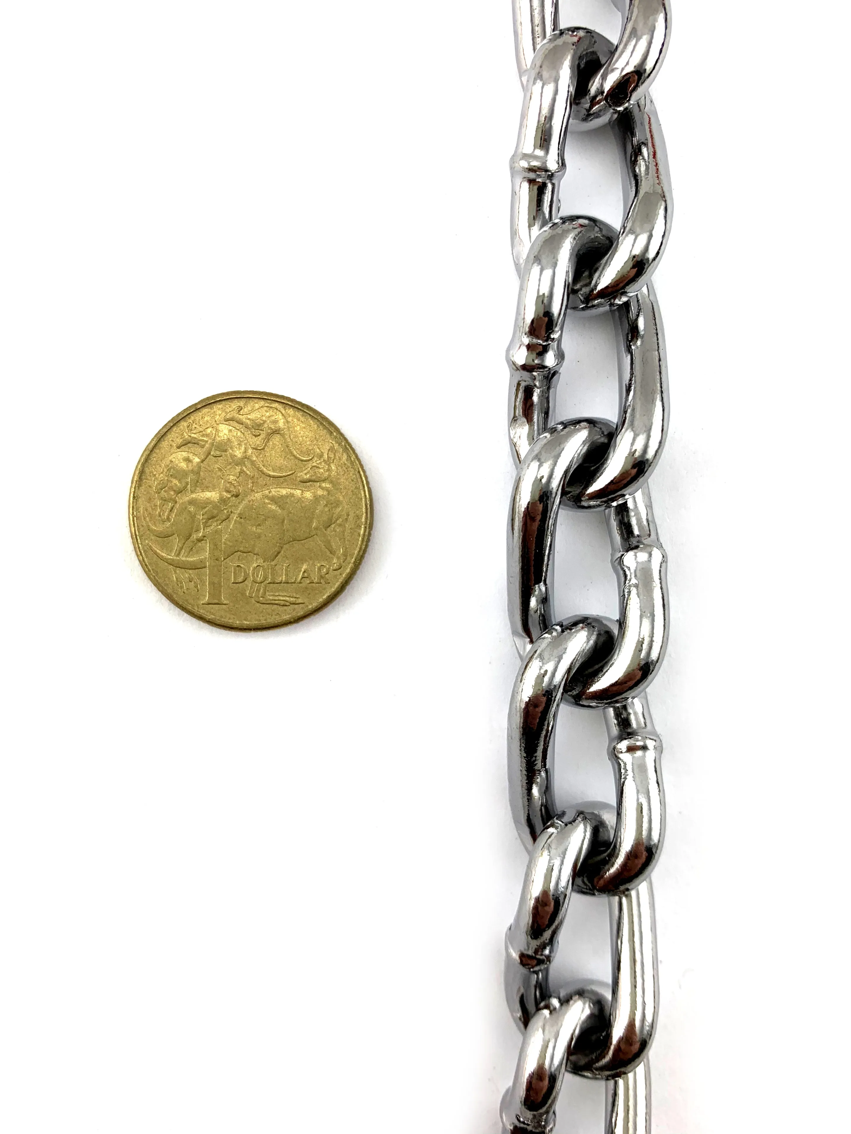 Chrome Curb Chain - 4.8mm x 30m