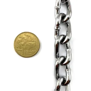 Chrome Curb Chain - 4.8mm x 30m