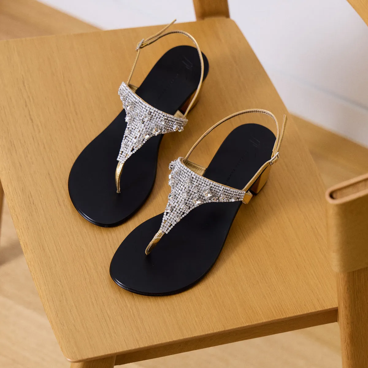 Clarett 40mm Crystal Embelished Sandals