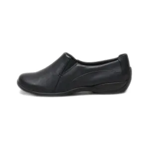 Clarks Slip Ons Leather Black Colour For Women