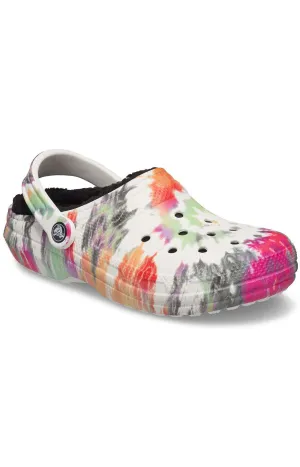 Classic Lined Tie Dye Clogs   Black/Multi