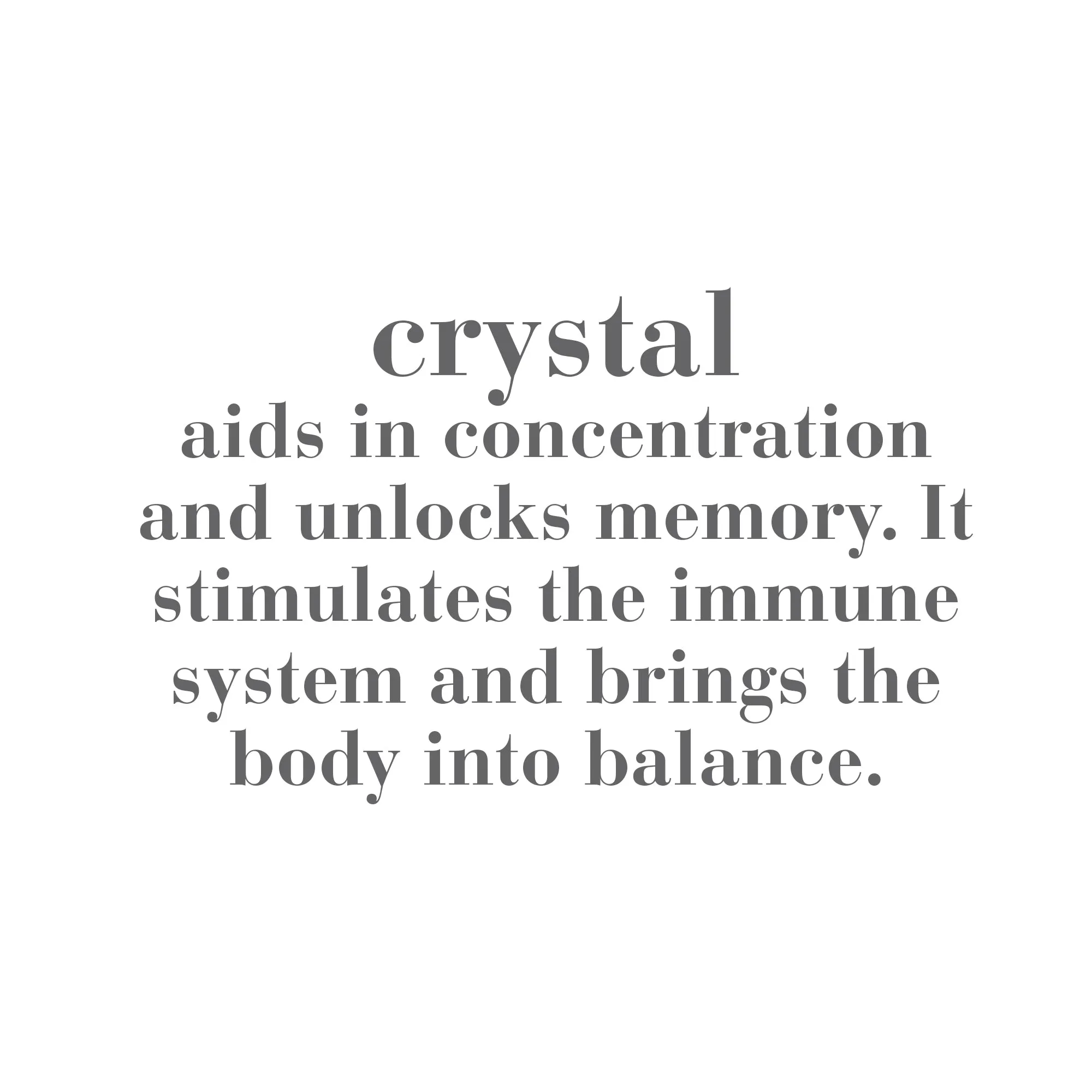 Clear Crystal Quartz