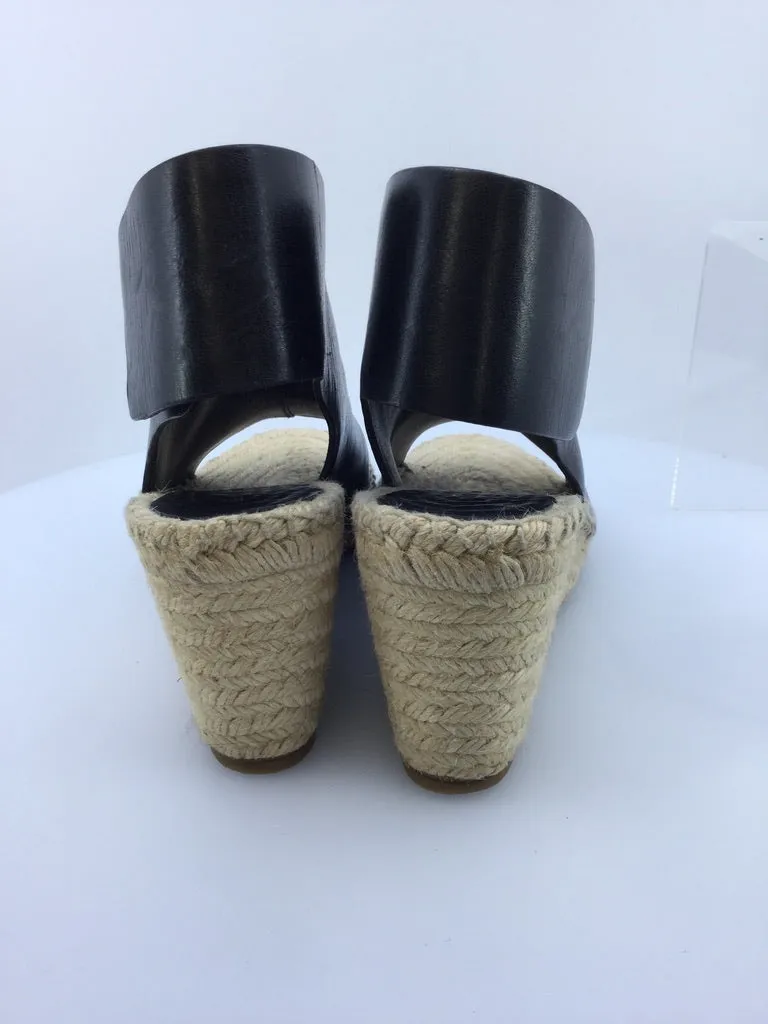 CÉLINE OPEN TOE ESPADRILLE WEDGE HEEL SHOES