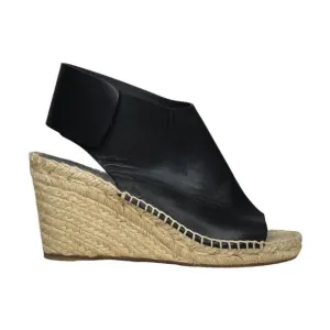 CÉLINE OPEN TOE ESPADRILLE WEDGE HEEL SHOES