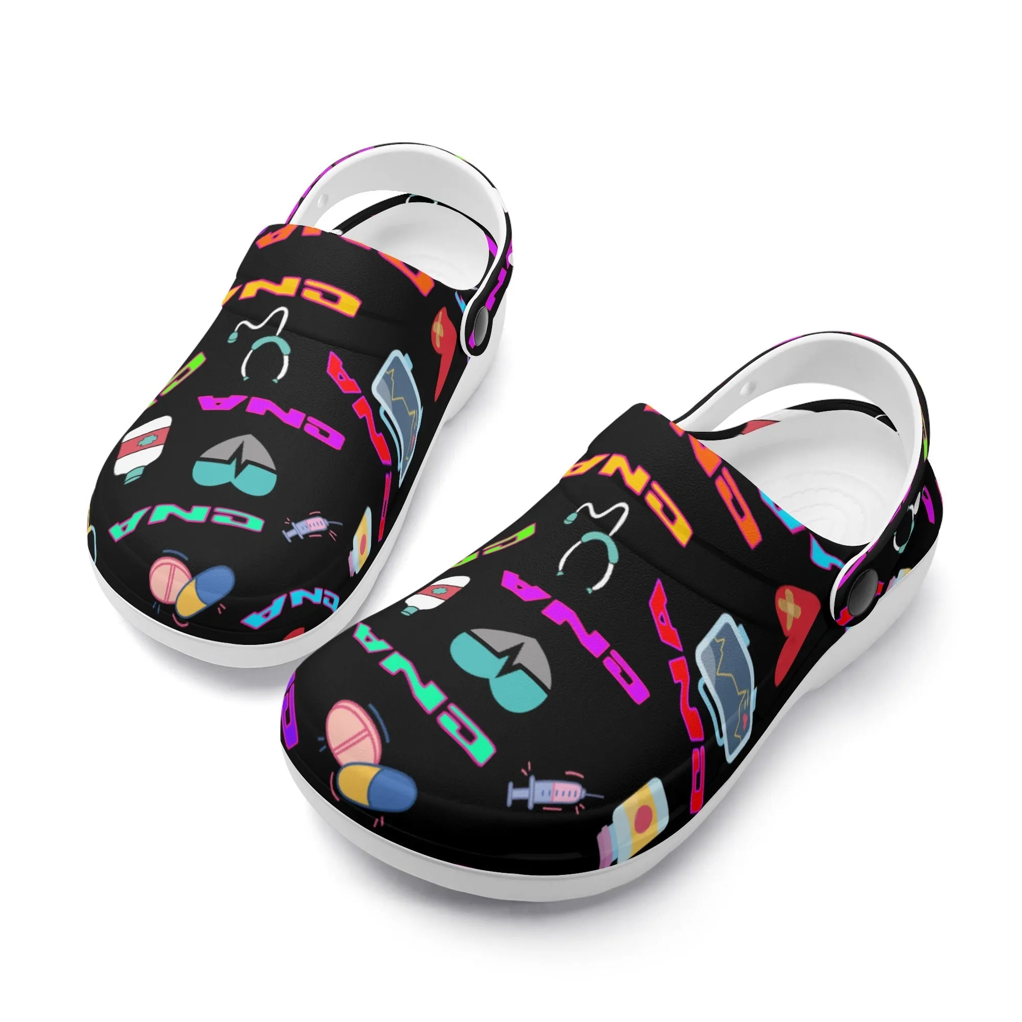 CNA Womens Lightweight Nursing Slip On Clogs - 2 colors