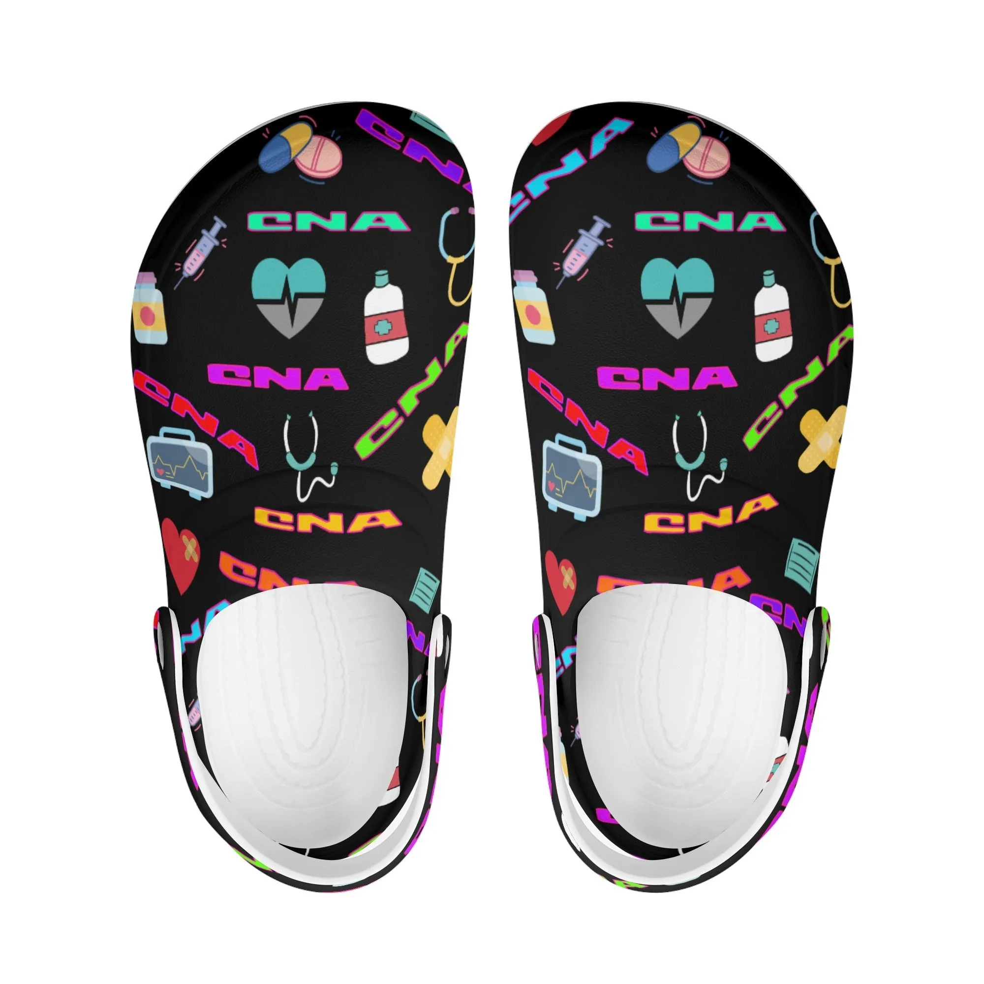 CNA Womens Lightweight Nursing Slip On Clogs - 2 colors