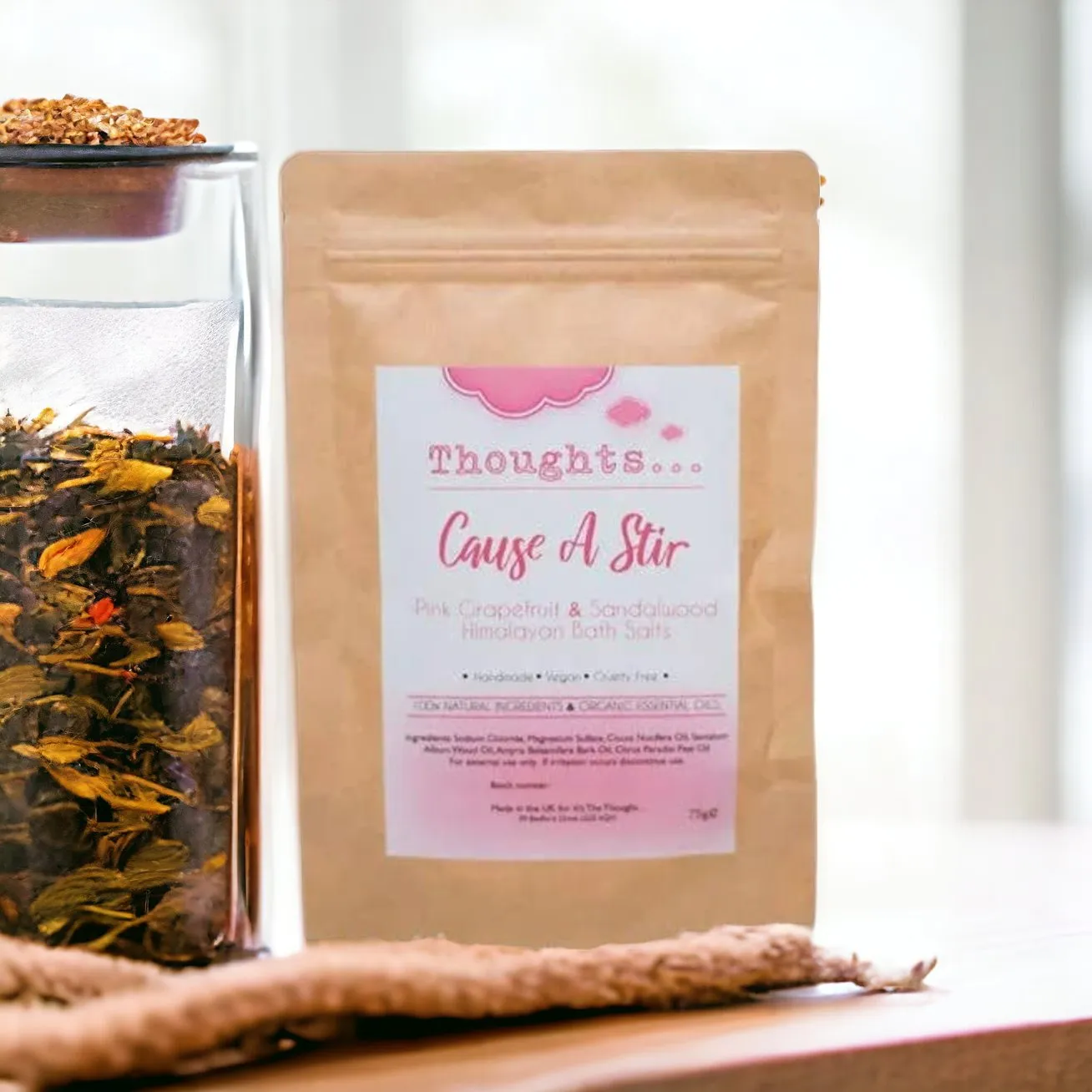 Coconut & Essential Oils Pink Himalayan Bath Salts (100g)