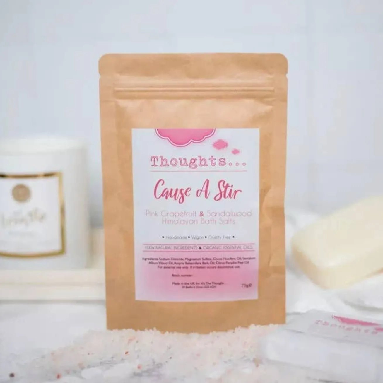 Coconut & Essential Oils Pink Himalayan Bath Salts (100g)