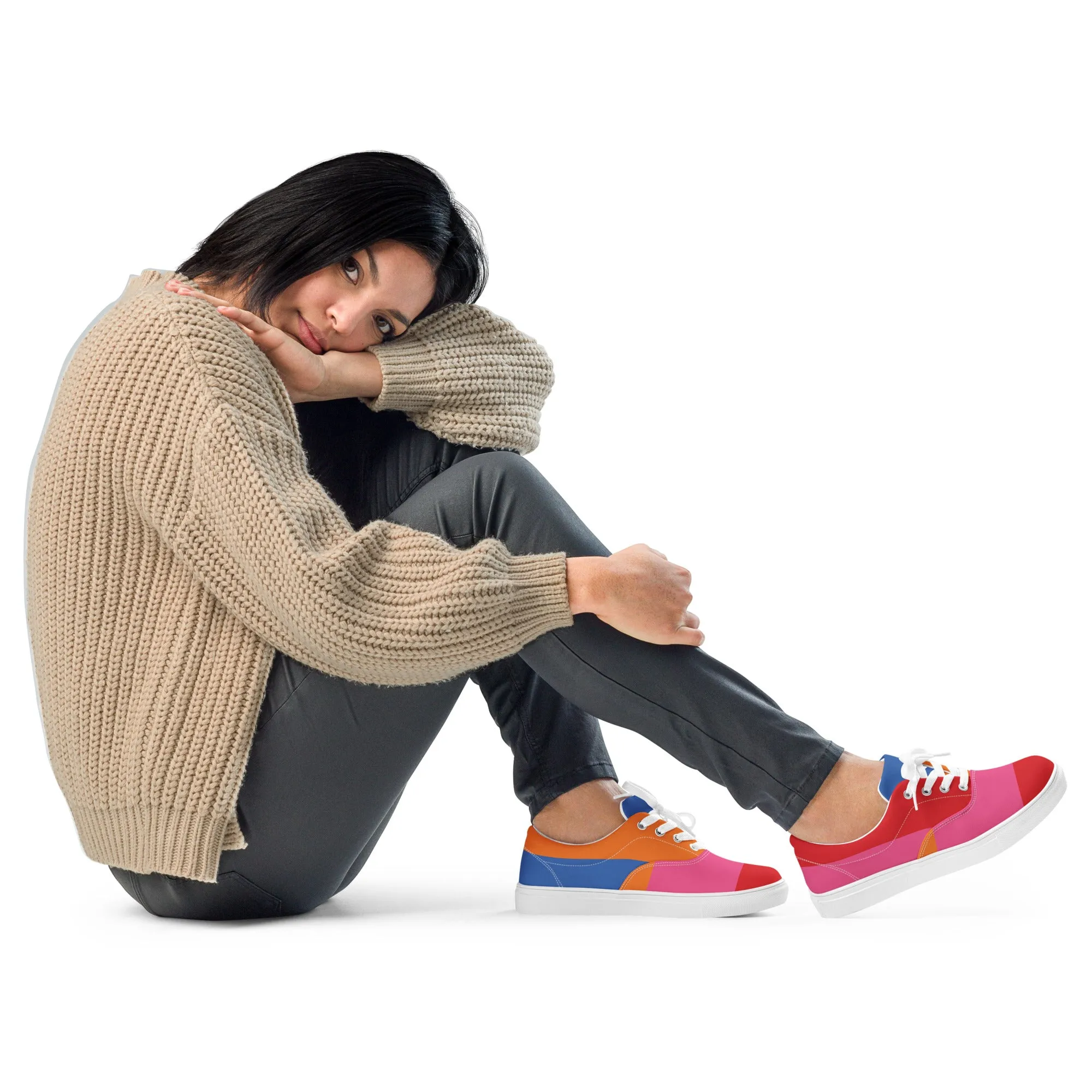 COLORFUL Women’s Lace-Up Canvas Shoes (80's Flow)