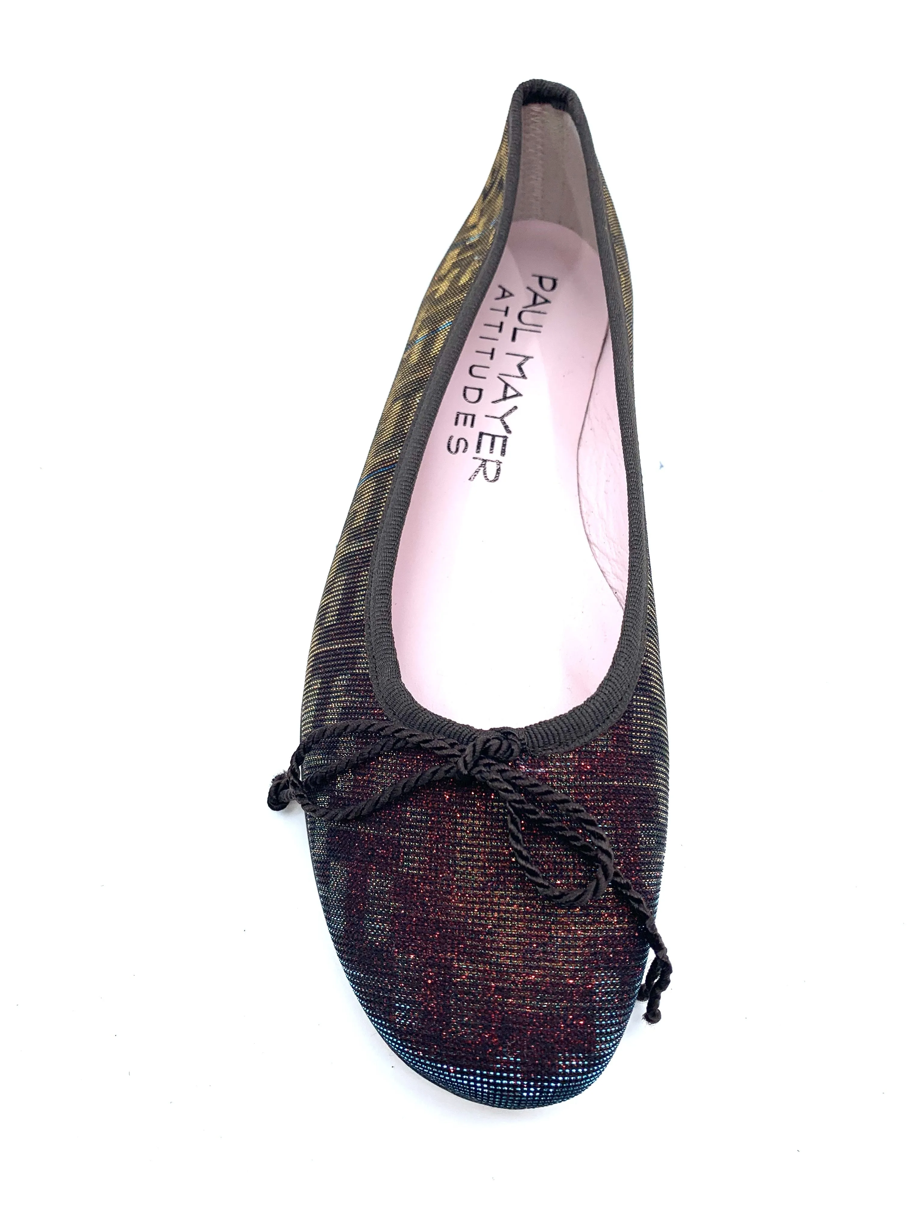 Country Irridescent Fabric Paul Mayer Ballet Flats