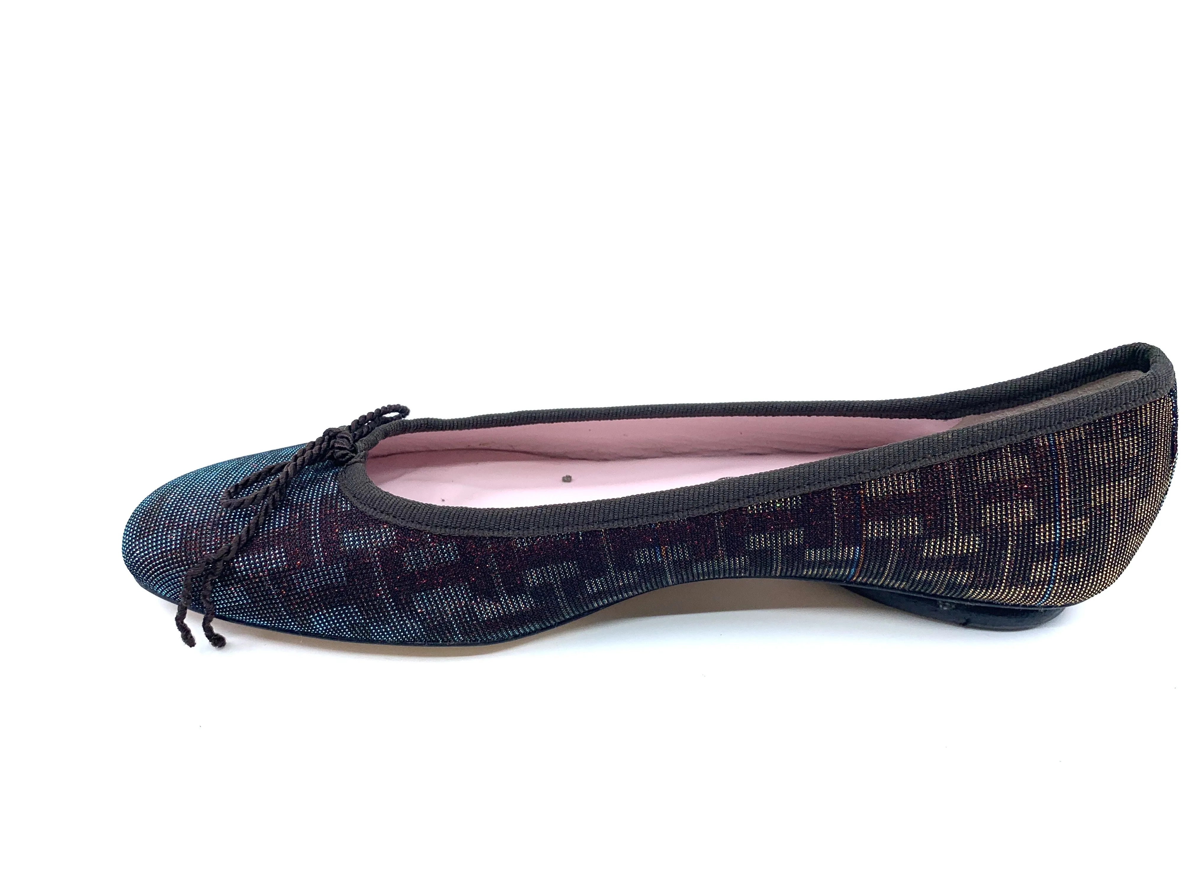 Country Irridescent Fabric Paul Mayer Ballet Flats