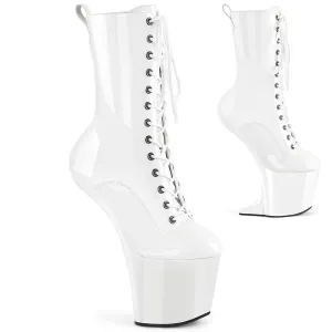 CRAZE-1040 Pleaser White Patent Sexy Platform Shoes (Pole Dancing Heels)