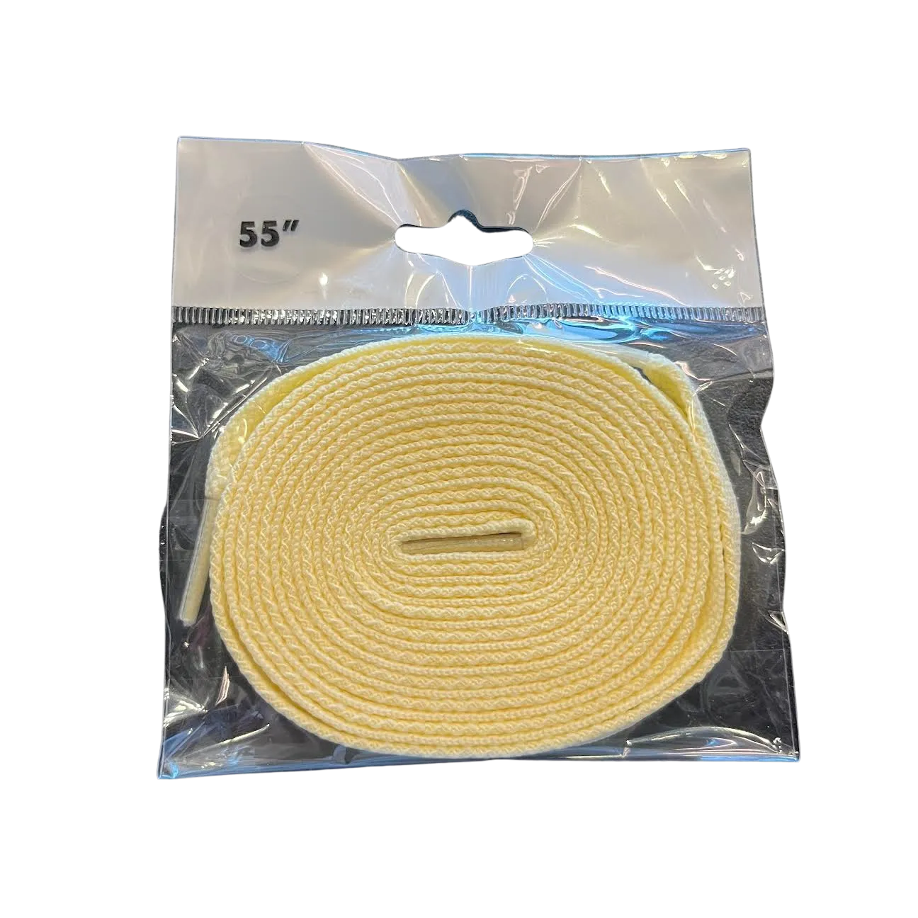 Cream Flat Shoelaces