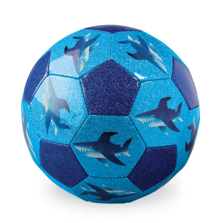 Crocodile Creek Size 3 Glitter Soccer (Shark City)