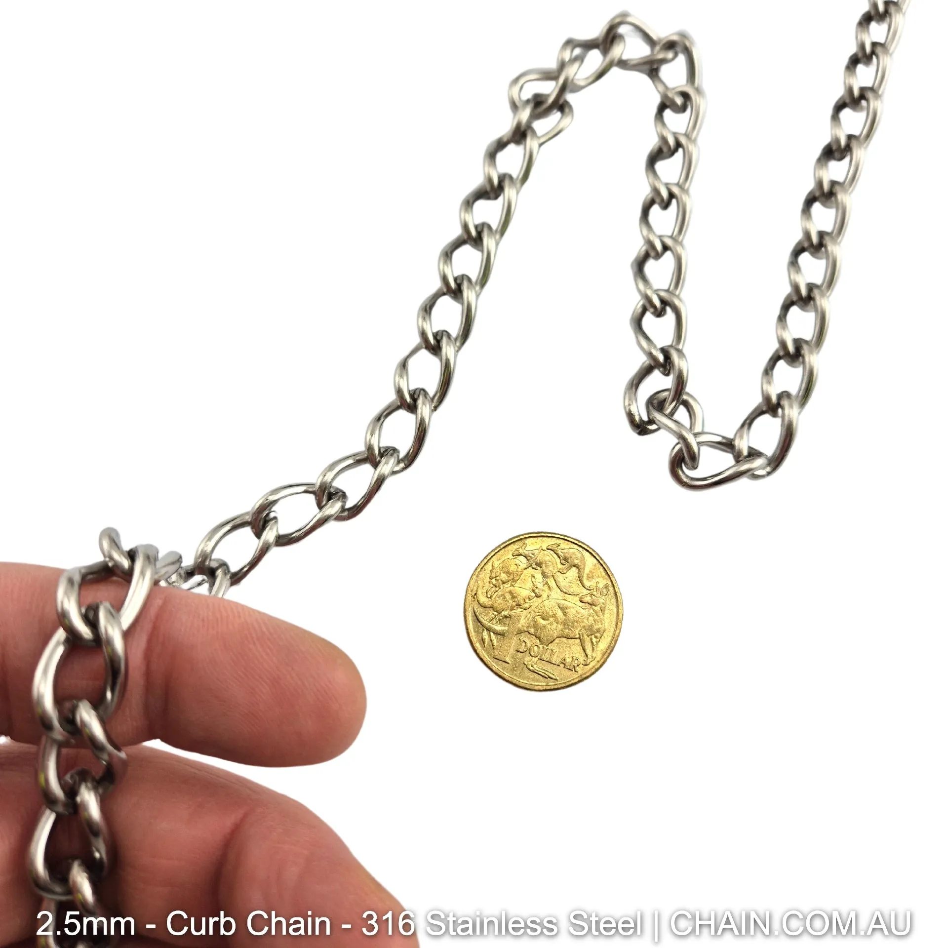 Curb Chain - Stainless Steel