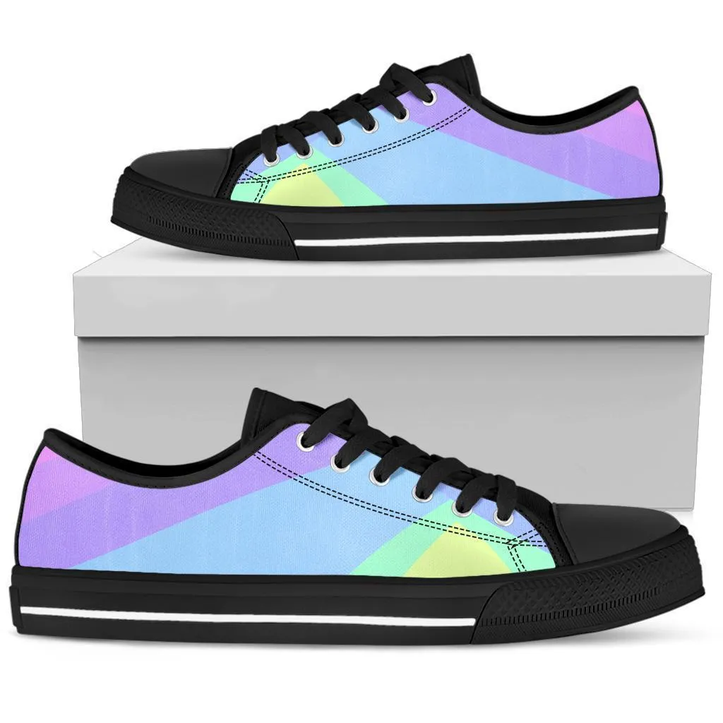 Custom Sneakers - Pastel Blocks (Black)