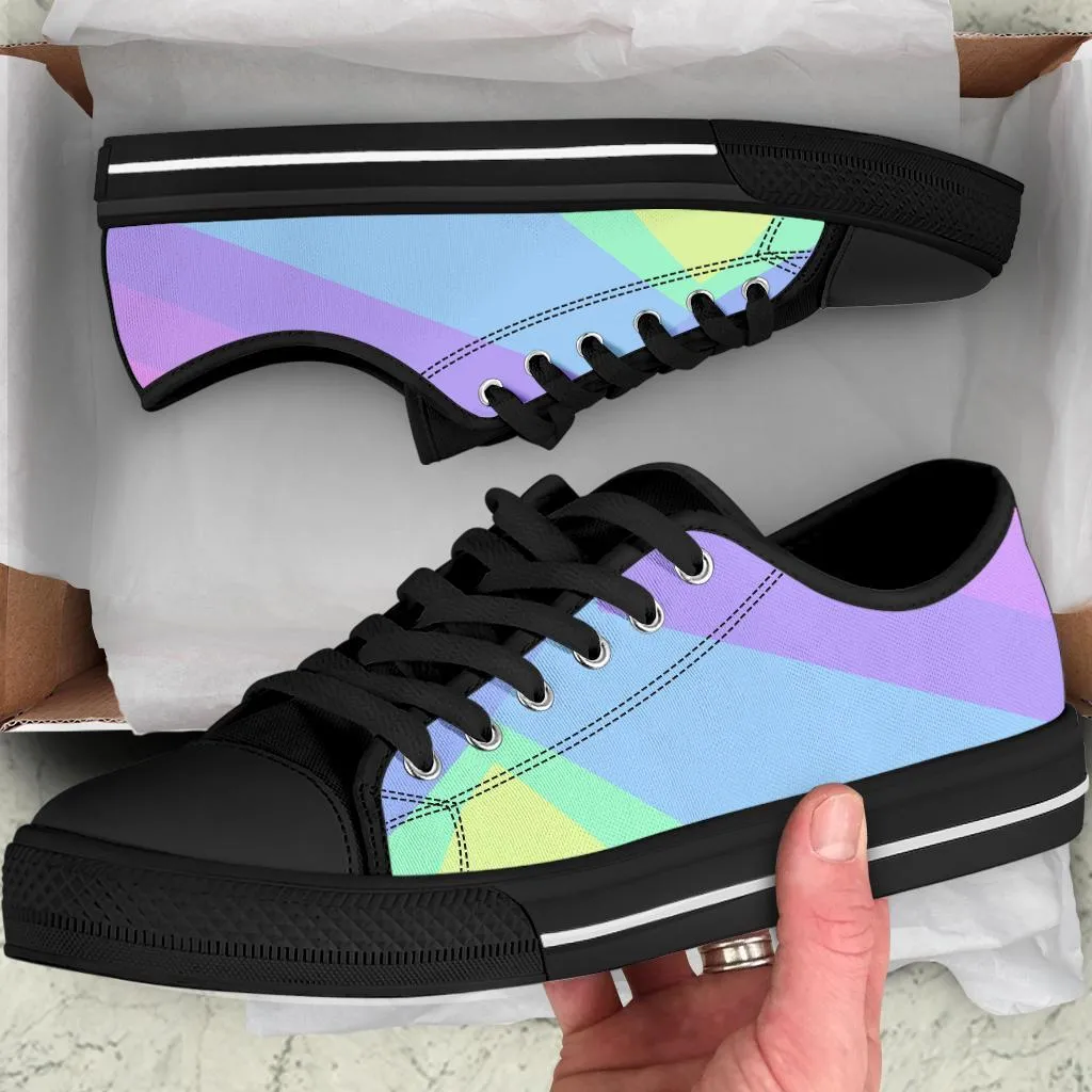 Custom Sneakers - Pastel Blocks (Black)