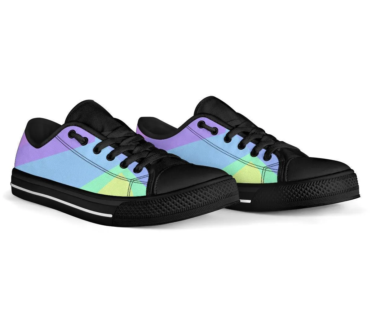 Custom Sneakers - Pastel Blocks (Black)