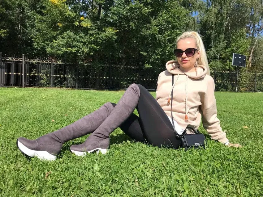 Cyber Over The Knee Stretch Boots