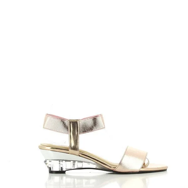 Dalessi Deluxe Rose Gold Slingback Sandals