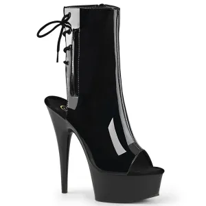DELIGHT-1018 Pleaser Black Patent Sexy Platform Shoes (Pole Dancing Heels)
