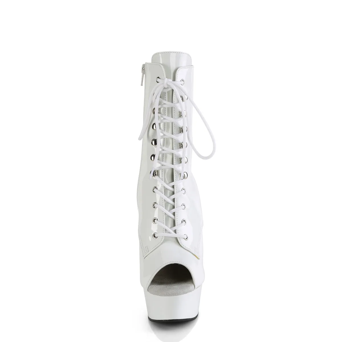 DELIGHT-1021 Pleaser White Patent Sexy Platform Shoes (Pole Dancing Heels)