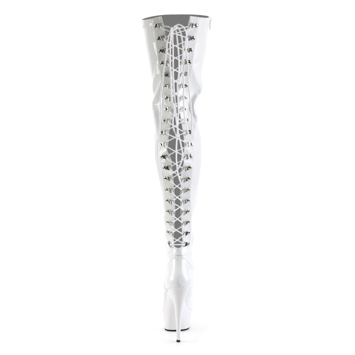 DELIGHT-3063 Pleaser White Sexy Platform Shoes (Pole Dancing Heels)