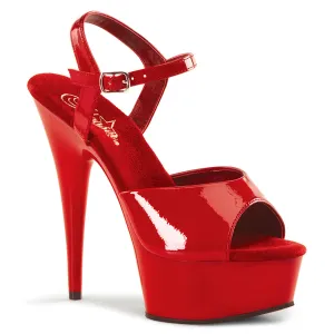DELIGHT-609 Pleaser Red Patent Sexy Platform Shoes (Pole Dancing Heels)