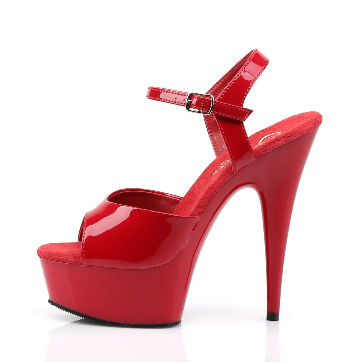 DELIGHT-609 Pleaser Red Patent Sexy Platform Shoes (Pole Dancing Heels)