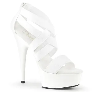 DELIGHT-669 Pleaser UV White Sexy Platform Shoes (Pole Dancing Heels)