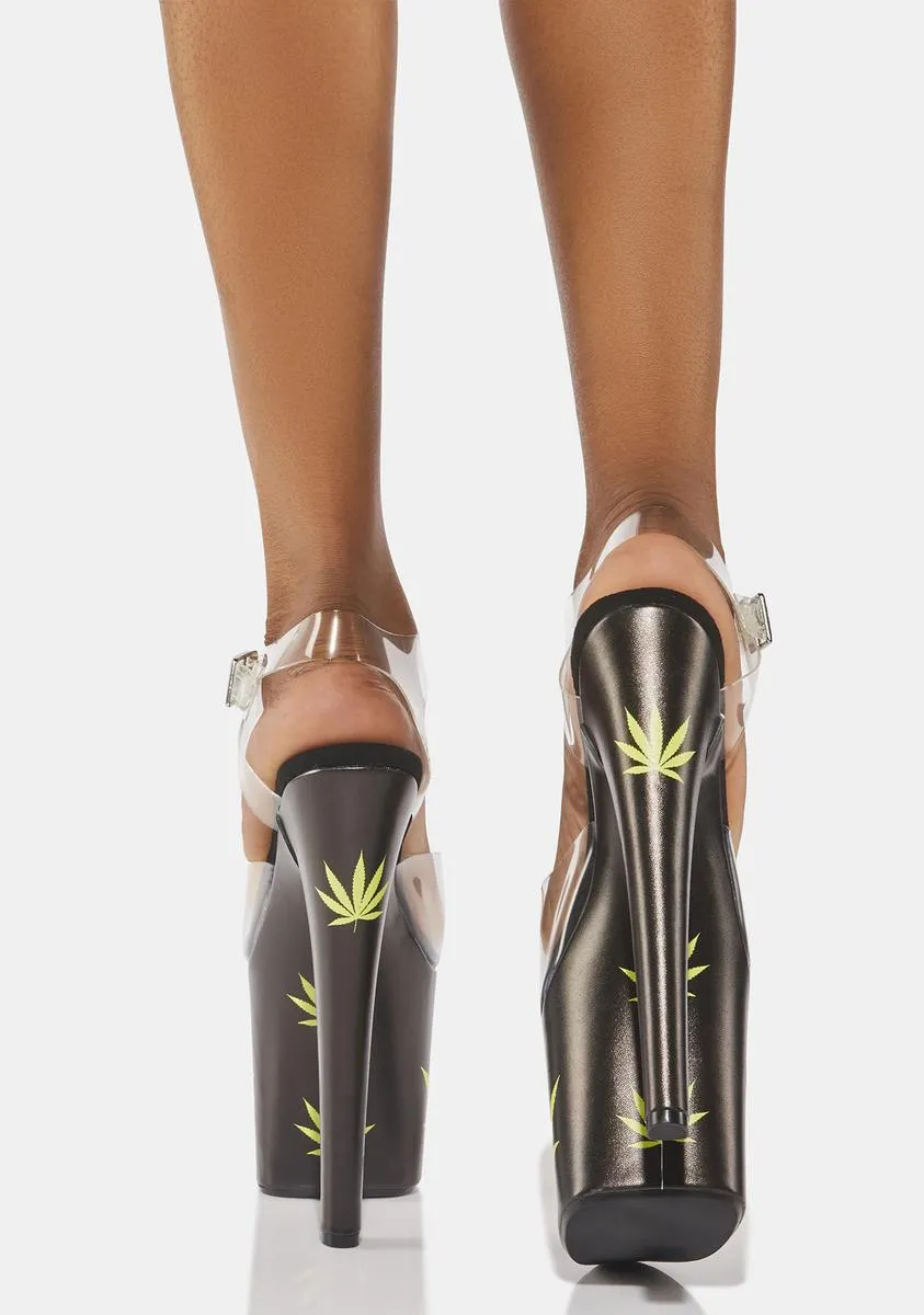 Demi Weed Platform Heels