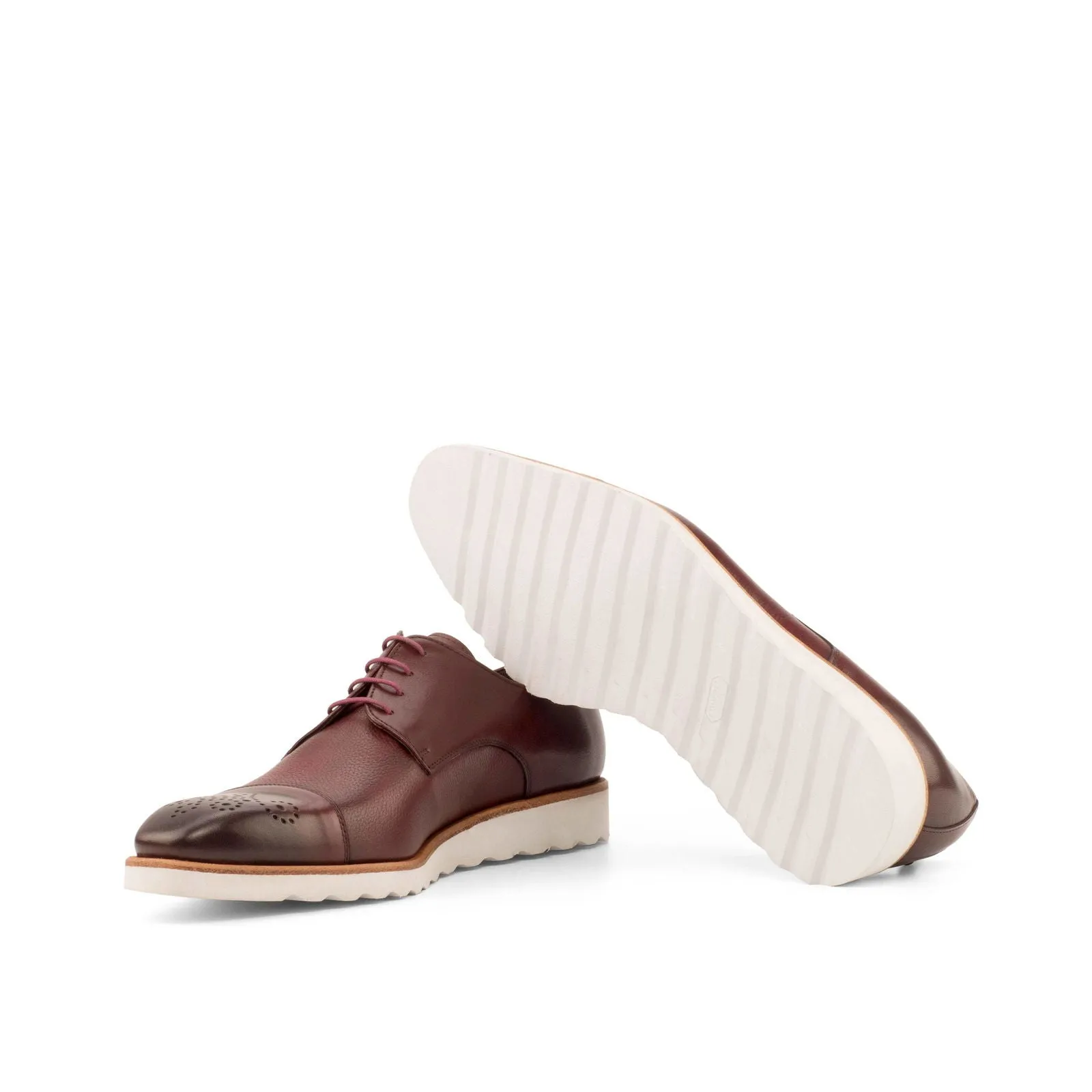 Derby-Painted Full Grain, Painted Calf, Burgundy