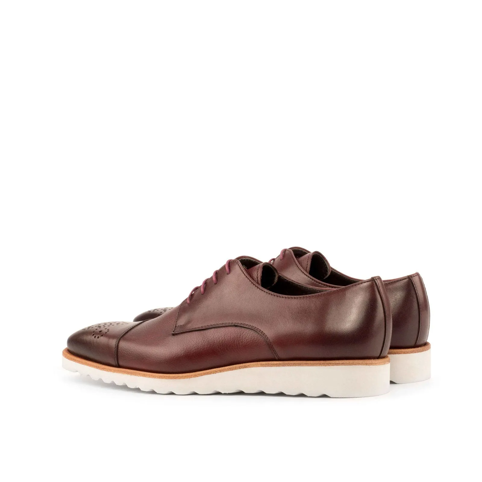 Derby-Painted Full Grain, Painted Calf, Burgundy