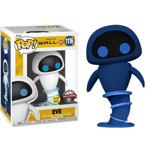 Disney : Wall-E - Eve Flying Glow in the Dark #1116 Pop Vinyl Figure Funko Exclusive