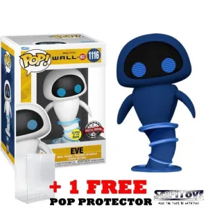 Disney : Wall-E - Eve Flying Glow in the Dark #1116 Pop Vinyl Figure Funko Exclusive