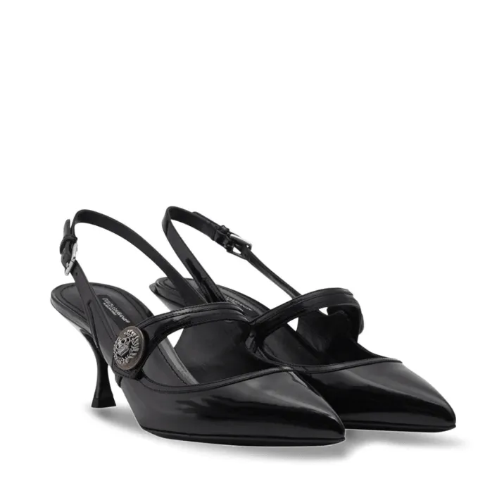 Dolce & Gabbana Kitten-Heel Slingback Pumps